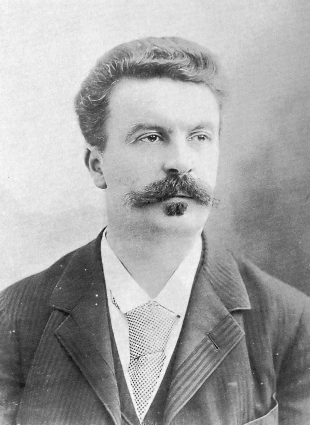 A portrait of Guy de Maupassant